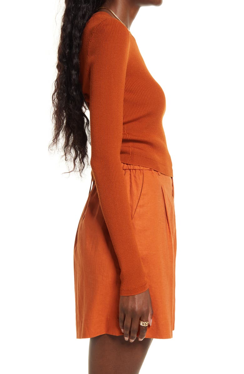 Open Edit Open Back Sweater, Alternate, color,