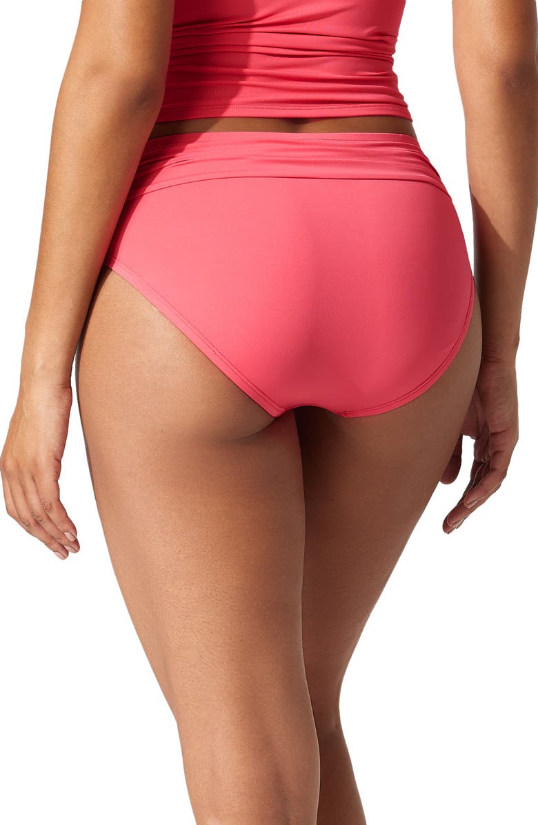 Tommy Bahama 'Pearl' High Waist Bikini Bottoms, Alternate, color, Coral Coast