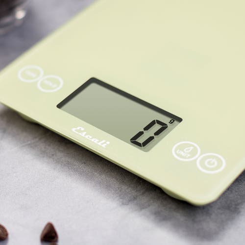 Escali Arti Classic Glass Digital Scale In Green