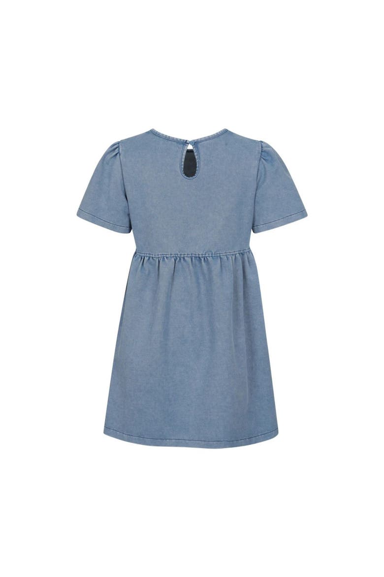 Elodie Plain Chambray Midi Dress, Alternate, color, Blue