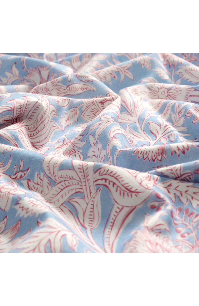 Zsa Zsa Zsu Lahor 200 Tc King Size 100% Cotton Percale Duvet Cover Full Set 94X87 In, Alternate, color, Blue