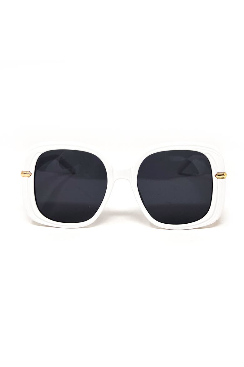The Royale Sunglasses, Main, color, White