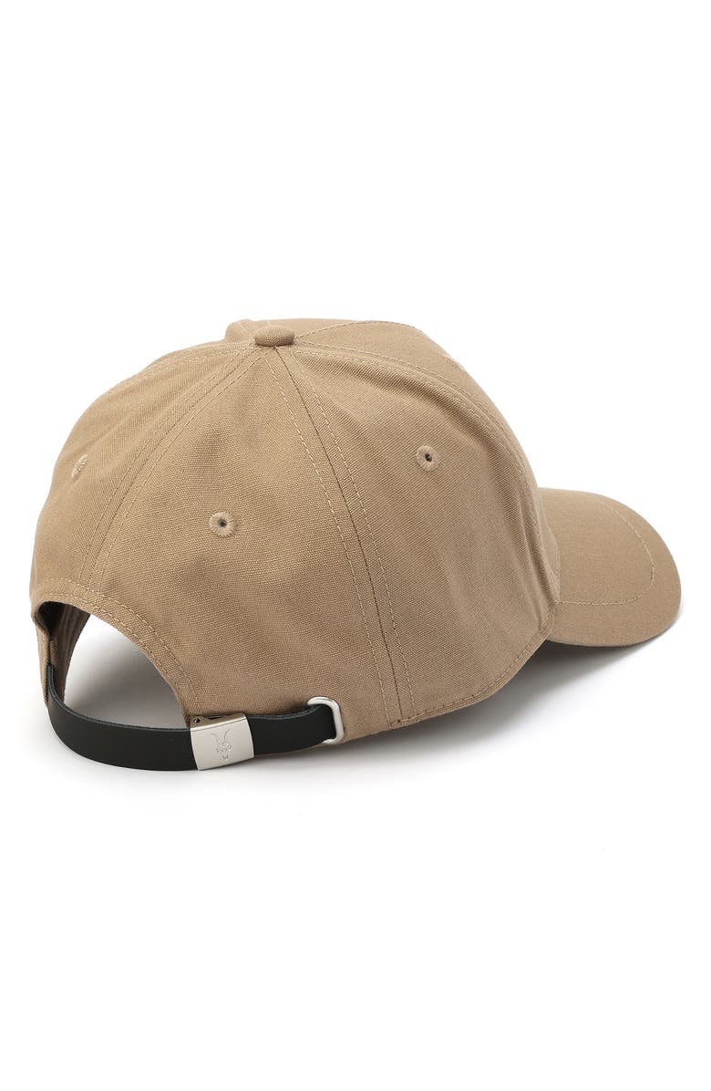 AllSaints Orlando Adjustable Cotton Canvas Baseball Cap, Alternate, color, Pine Bark Brown