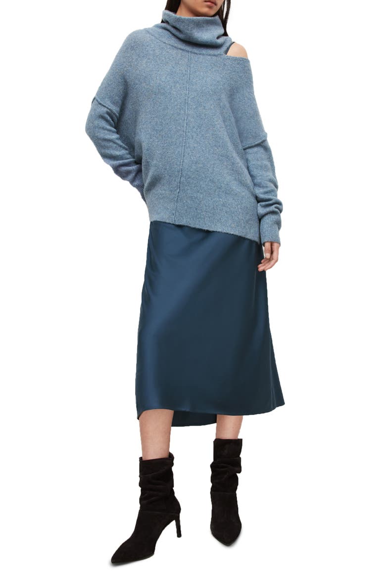 Nada Sweater & Midi Dress Set, Main, color, DENIM BLUE MELANGE