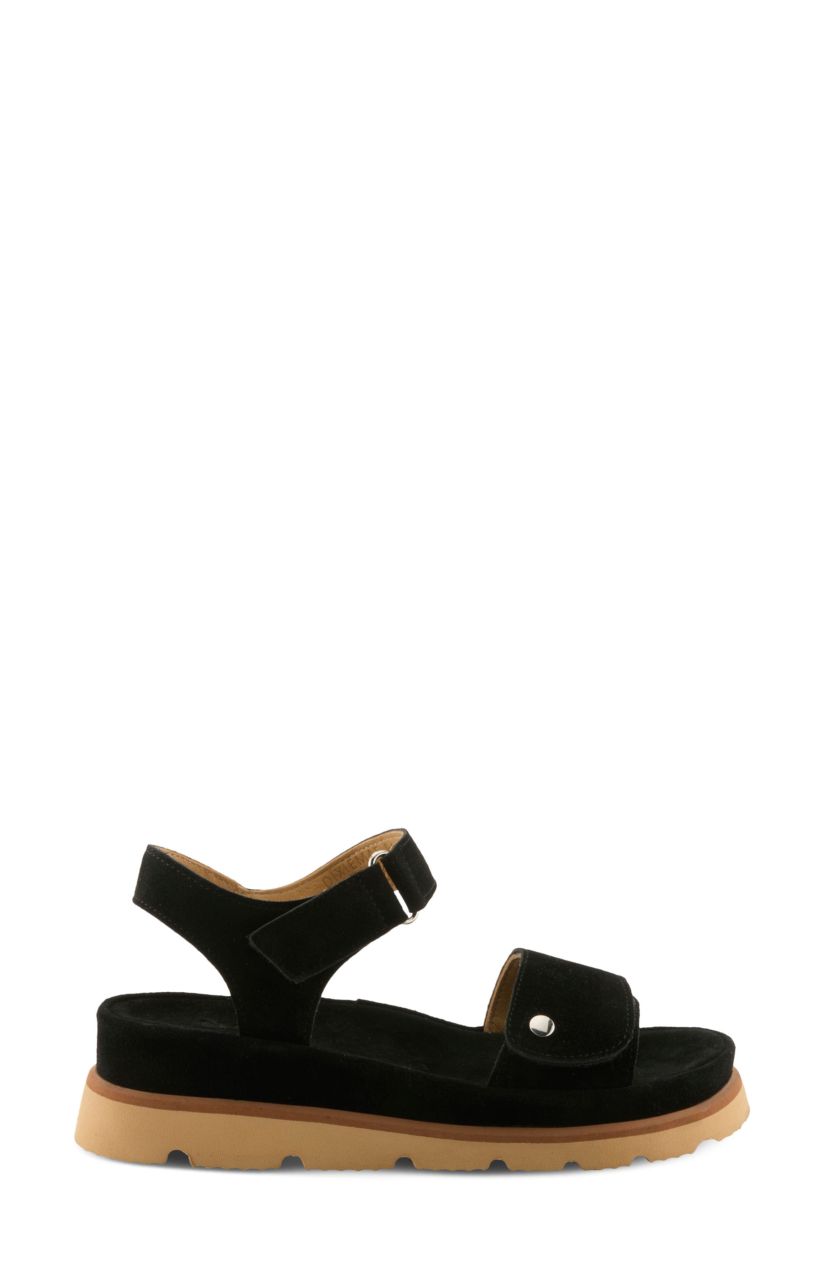 Dixiemae Sandal, Alternate, color, BLACK SUEDE
