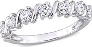 Julianna B. Moissanite Swirl Anniversary Band