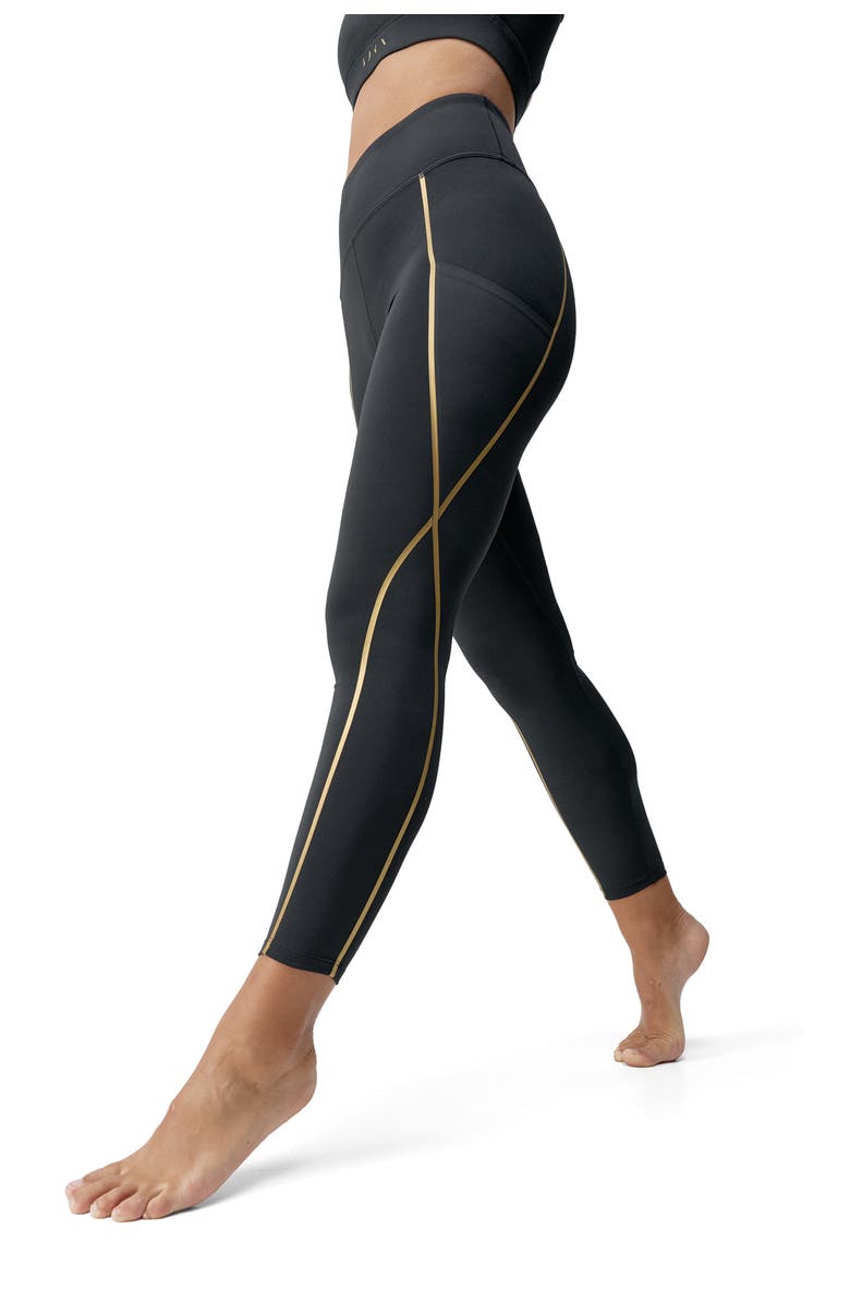 Born Living Yoga Gold 7/8 Performance High Rise Sport Legging, Alternate, color, Black
