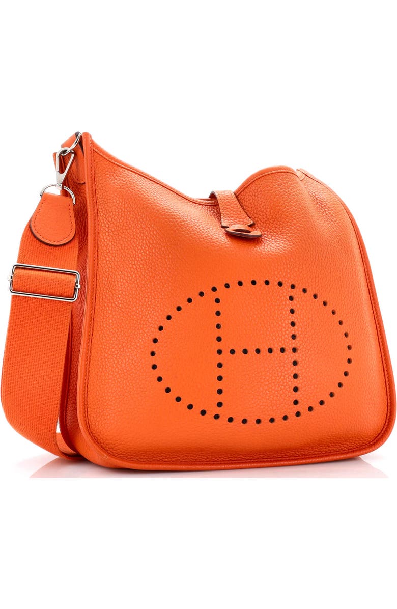Pre-Owned Hermes Evelyne Bag Gen III Clemence PM, Alternate, color, Orange H