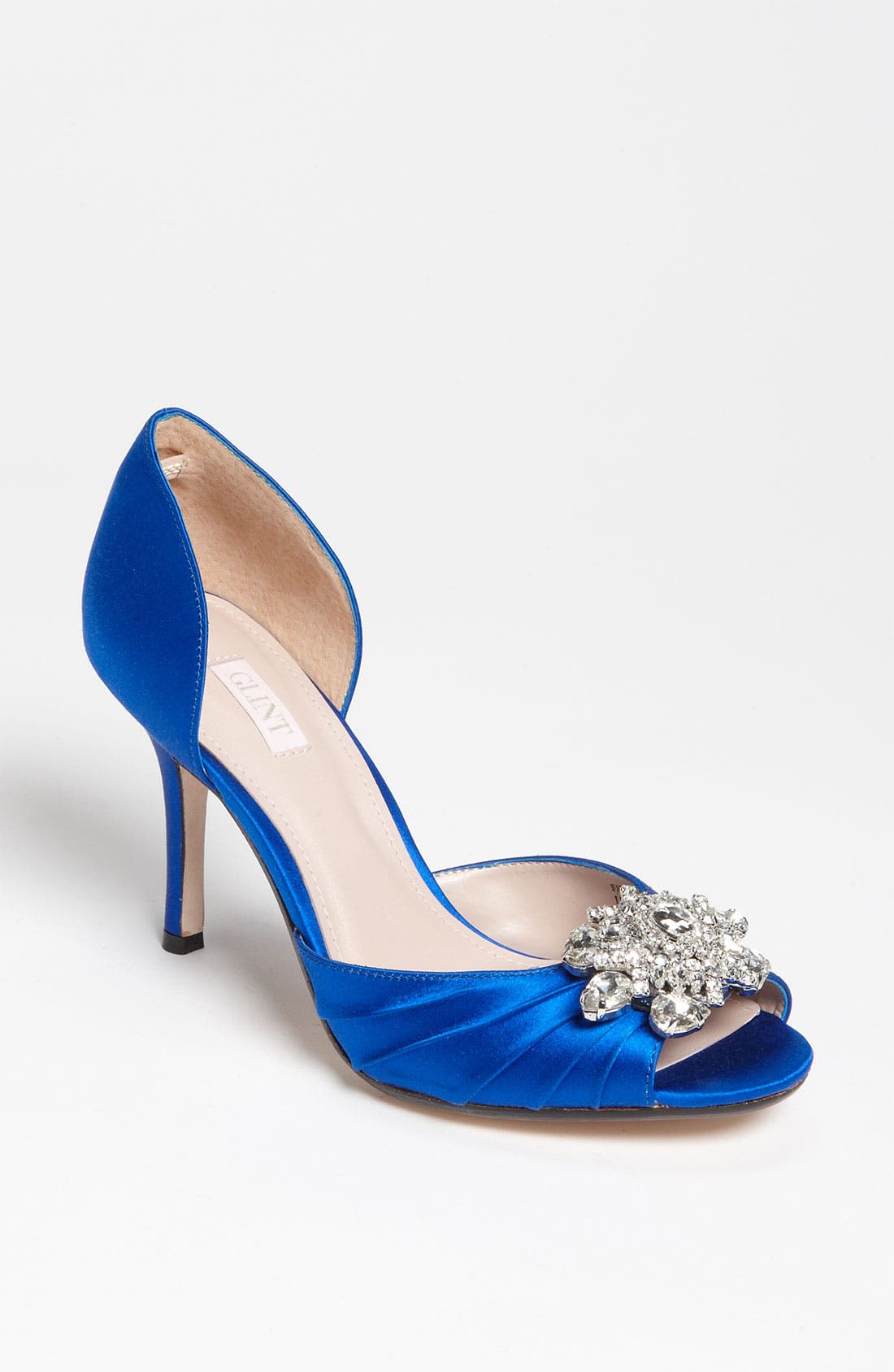 RADIANCE ORNAMENT PEEP TOE PUMP, Main, color, MIDNIGHT BLUE