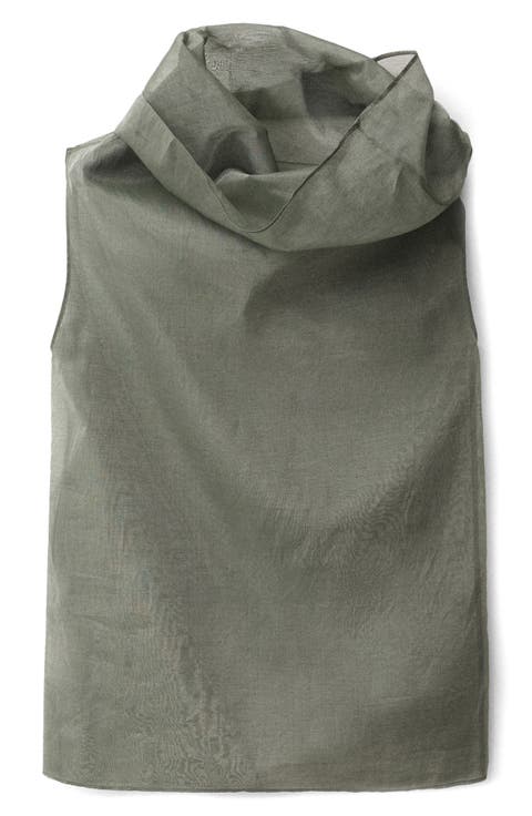 Cotton & Silk Organza Top