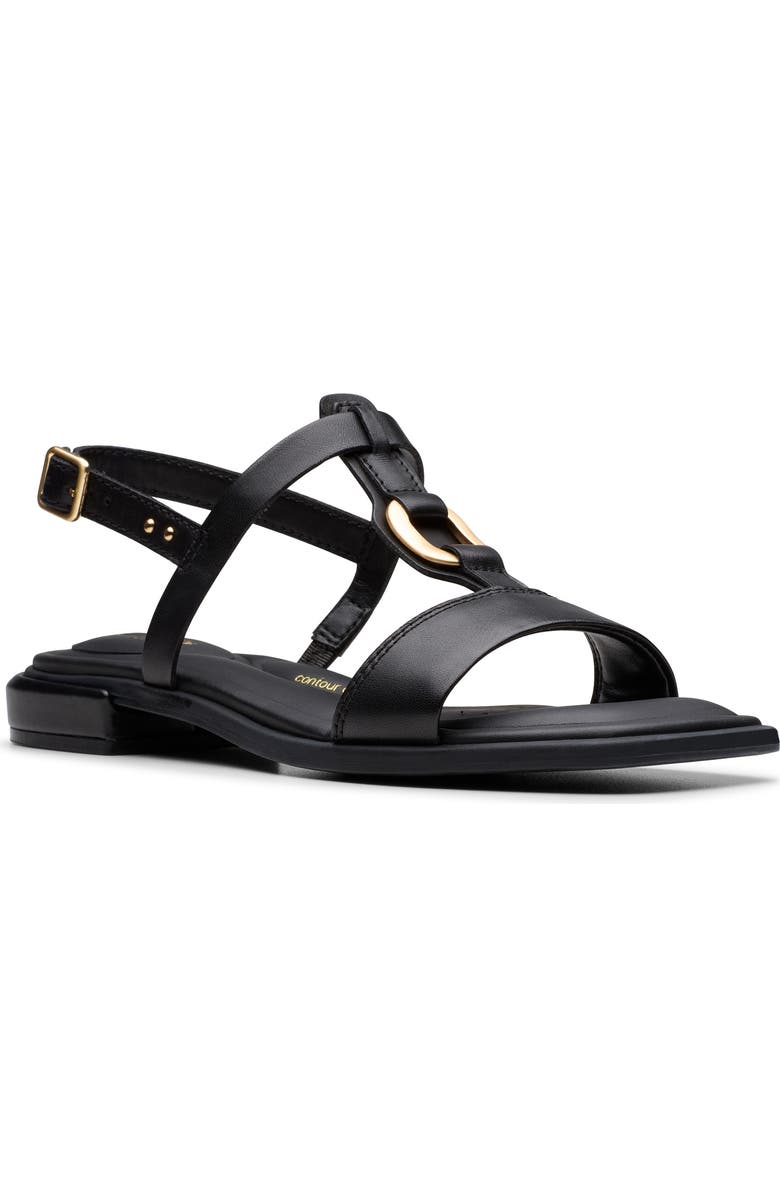 Clarks<sup>®</sup> Ariany Slingback Sandal, Main, color, Black Leather