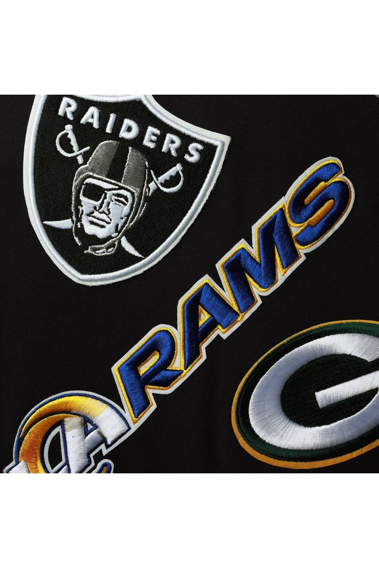 Men's Pro Standard Navy NFL League Wordmark Short Sleeve Pullover Hoodie, Alternate, color, Navy