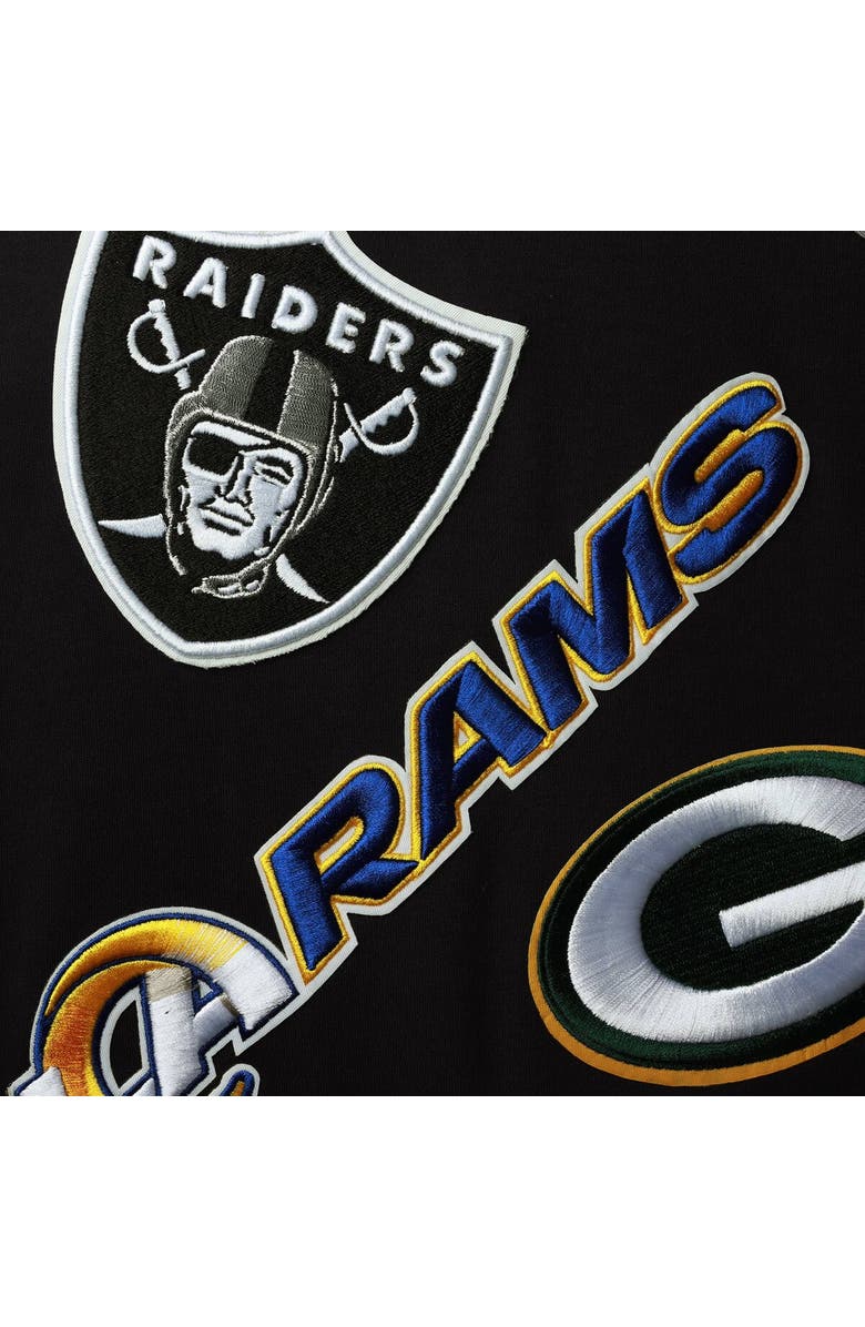 PRO STANDARD Men's Pro Standard Navy NFL League Wordmark Short Sleeve Pullover Hoodie, Alternate, color, Navy