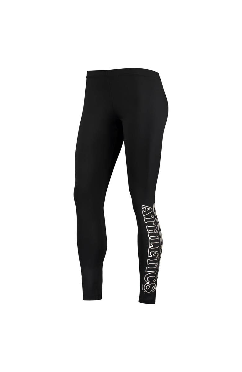 G-III 4HER BY CARL BANKS Women's G-III 4Her by Carl Banks Black Athletics Stadium Lightweight Leggings, Alternate, color, Black