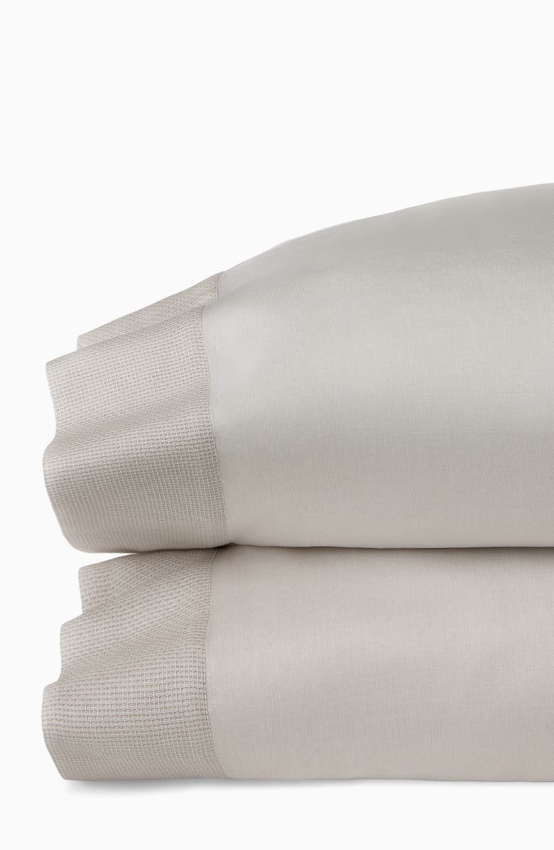 SFERRA Carlotta Sateen Set of 2 Pillowcases, Alternate, color, Grey