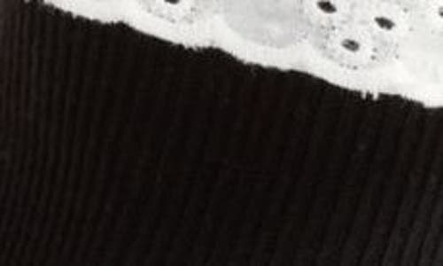 Casa Clara Tabitha Ruffle Ankle Socks In Black