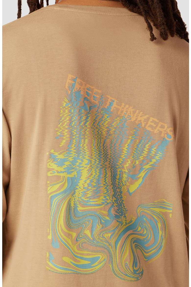 Long Sleeve Pocket Graphic T-Shirt, Alternate, color, DUSTY BEIGE PINK