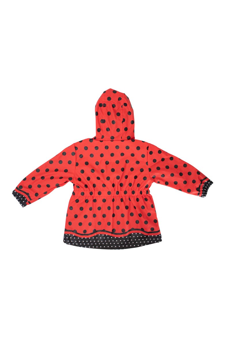 Kids' Lucy Ladybug Rain Coat, Alternate, color, RED