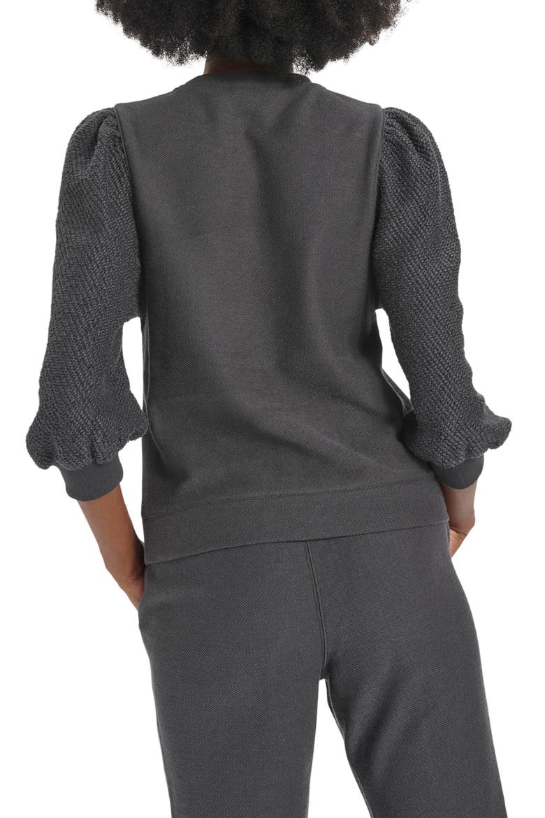 Evelyn Cotton Blend Terry Sweatshirt, Alternate, color, LEAD