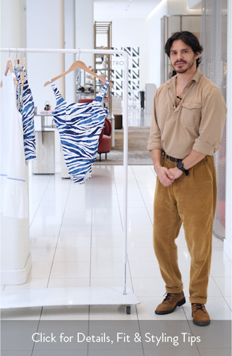 Palm Modern Zanzebra One-Piece Swimsuit, sales video thumbnail