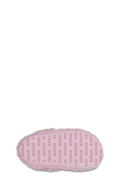 Crocs Girls Classic Cozzzy Slipper In Pink