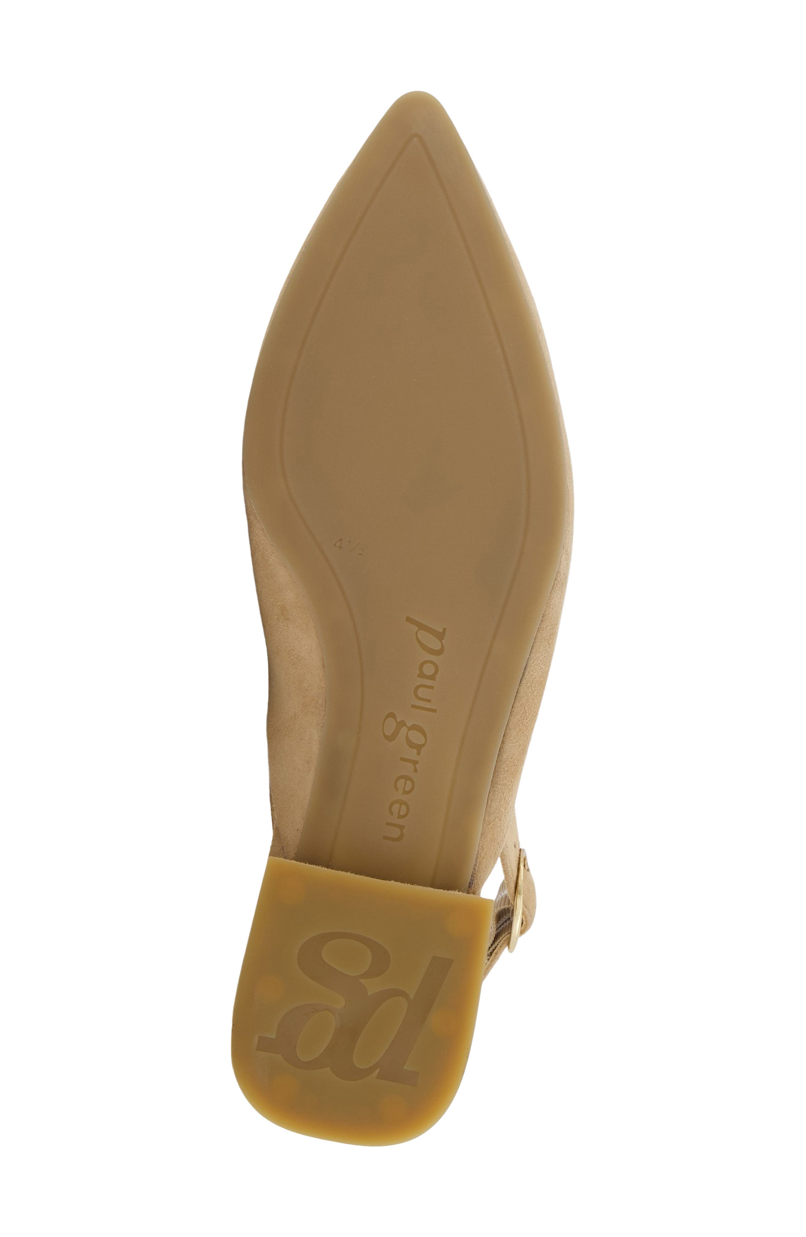 Aladdin Slingback Point Toe Flat, Alternate, color, DAKAR SUEDE