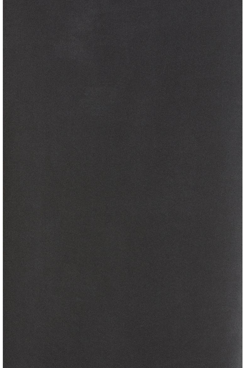 Henley Stretch Silk Pajama Shirt, Alternate, color, BLACK