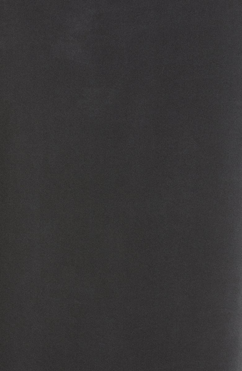 TOM FORD Henley Stretch Silk Pajama Shirt, Alternate, color, Black