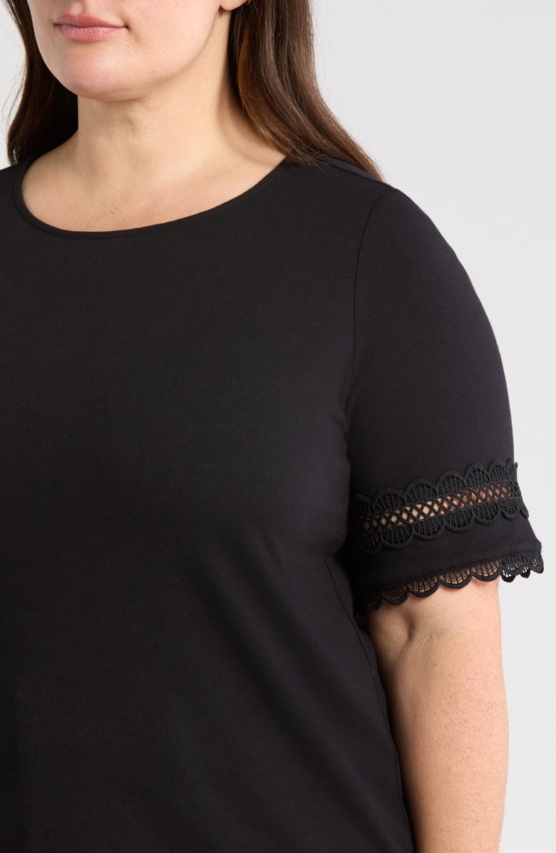 Jones New York Embroidered Sleeve Top, Alternate, color, 