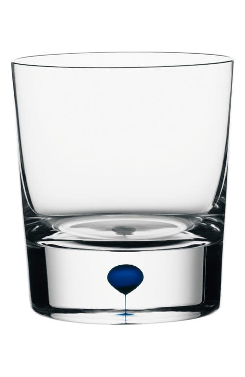 Orrefors 'Intermezzo' Old-Fashioned Glass in Clear/Blue 