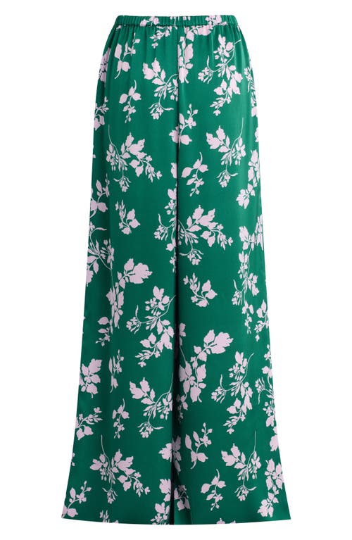 Favorite Daughter Effortless Wide Leg Pants In Emerald Floral