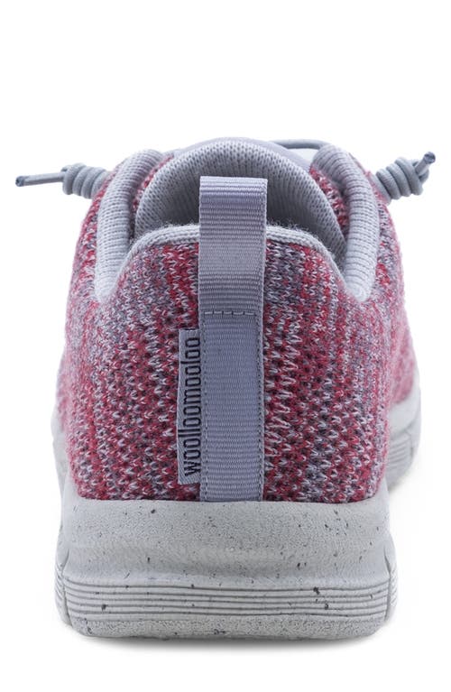 Woolloomooloo Merino Wool Trainer Sneaker In Red Multi