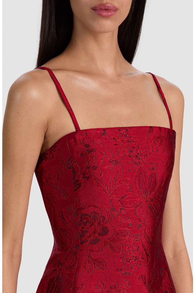 Velia Jacquard Minidress, Alternate, color, HIBISCUS
