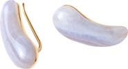 PDPAOLA Agate Aqua Earrings