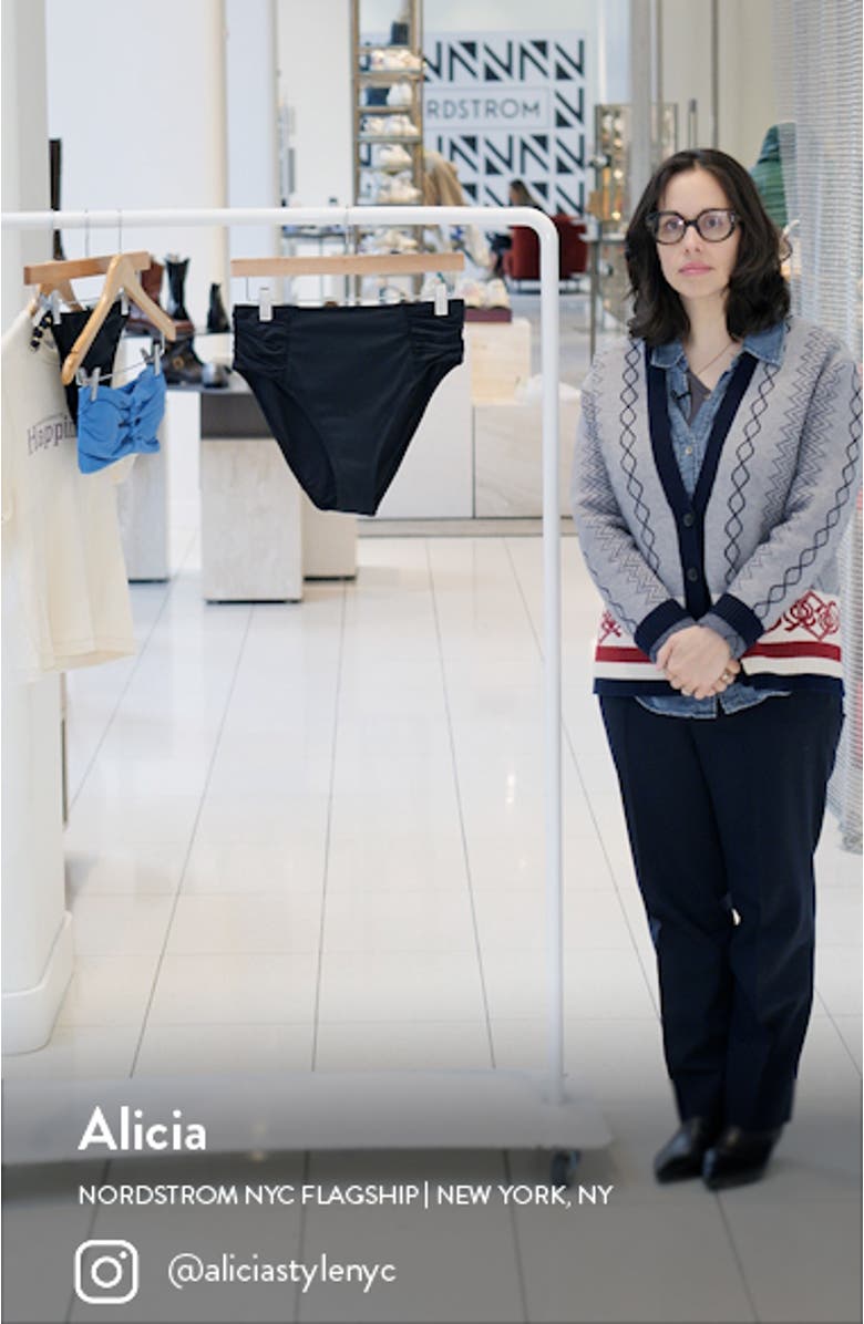 Island Goddess Side Shirred High Waist Bikini Bottoms, sales video thumbnail