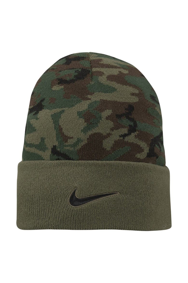 Men's Nike Camo Iowa State Cyclones Military Pack Cuffed Knit Hat, Alternate, color, Camo