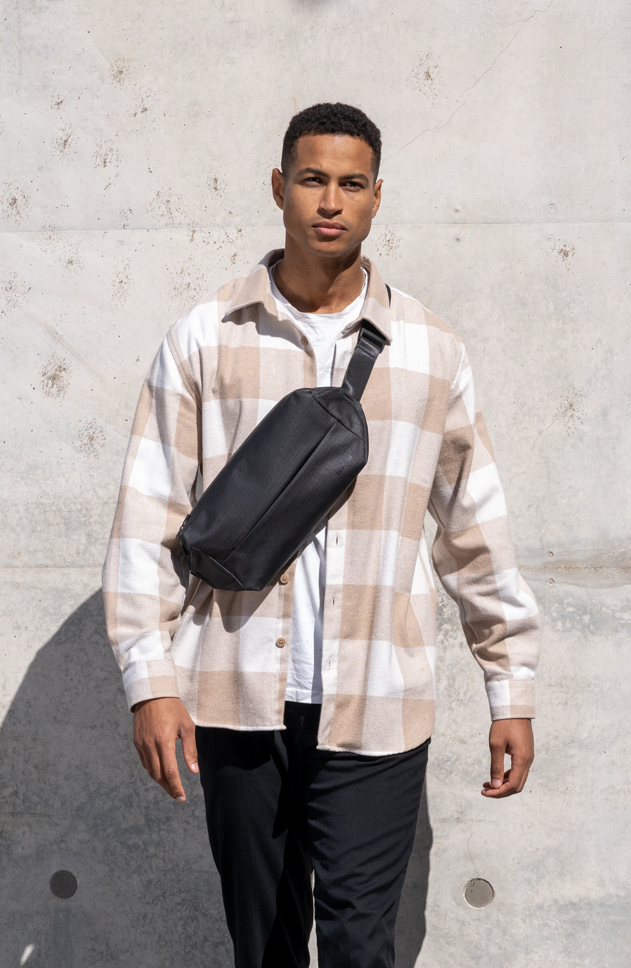 RE:FORM Nylon Crossbody Bag, Alternate, color, Black