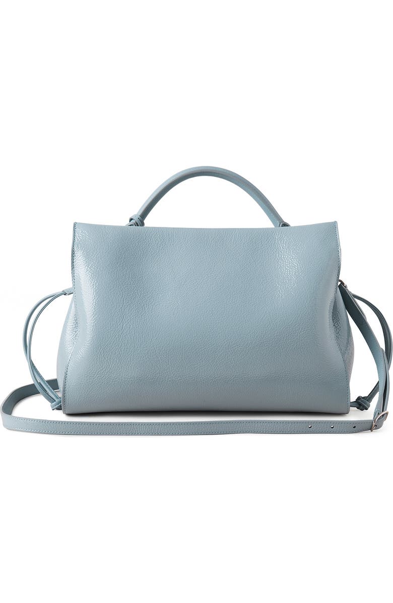 Mulberry Iris Spongy Patent Leather Top Handle Bag, Alternate, color,