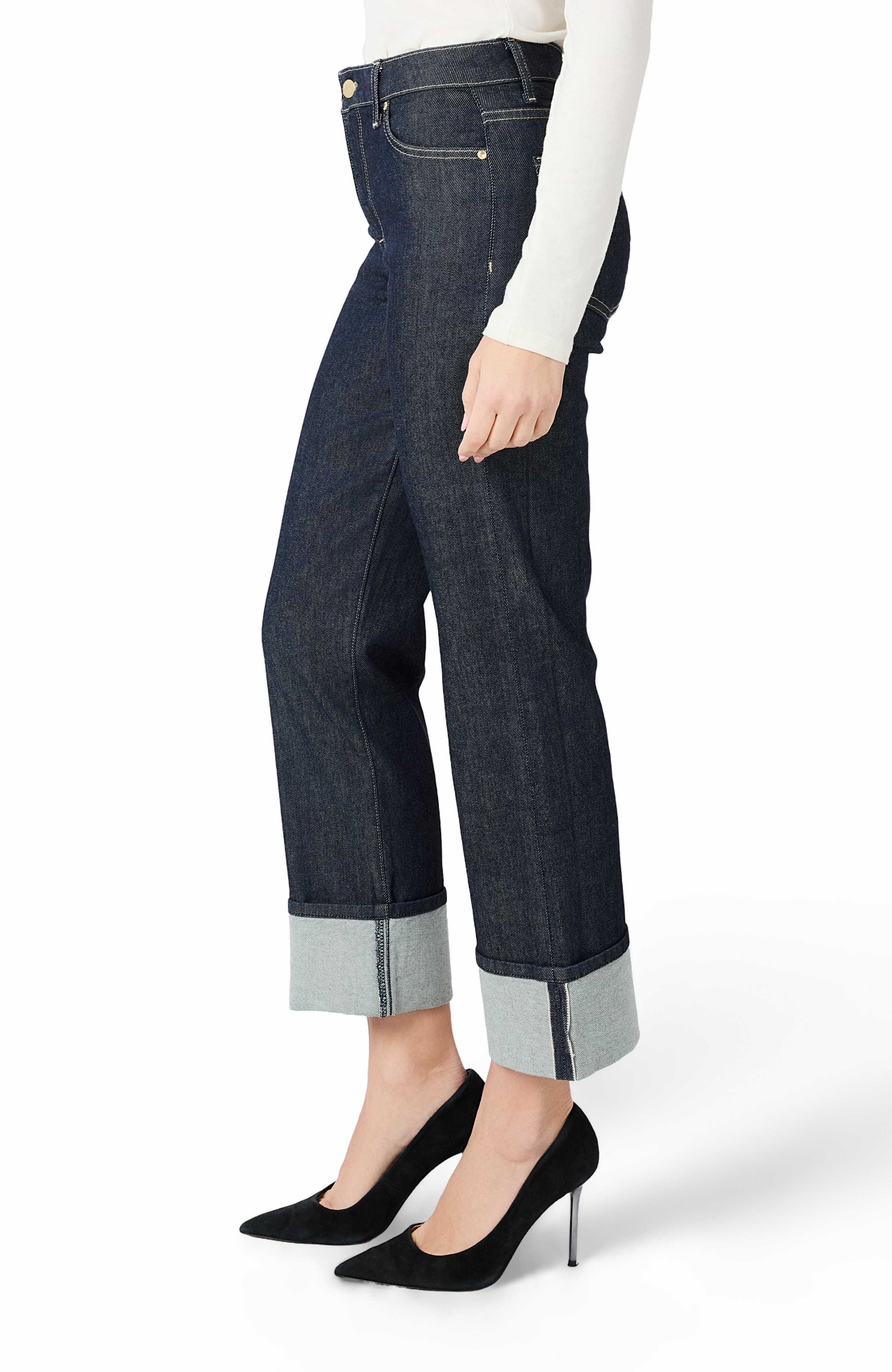 Cali Cuff Full Straight Jeans