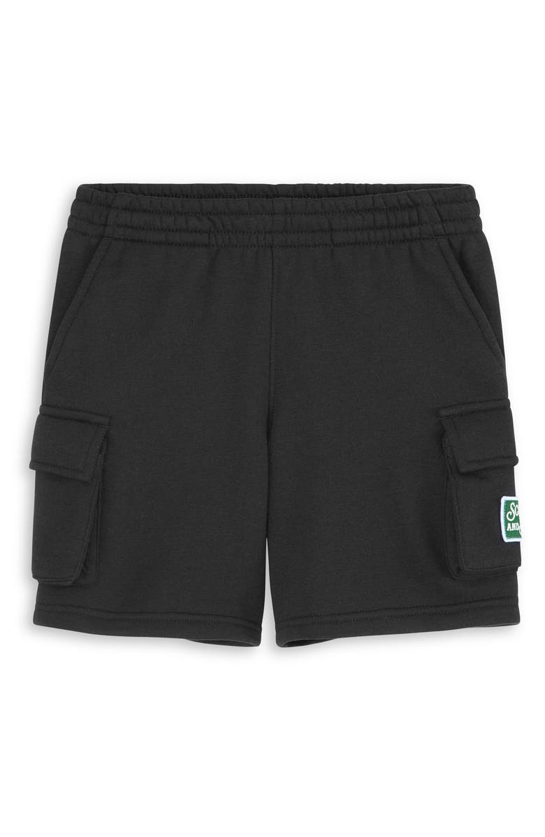 Scotch & Soda Kids' Cadillac Jersey Graphic T-Shirt & Fleece Shorts Set, Alternate, color, White Traditional