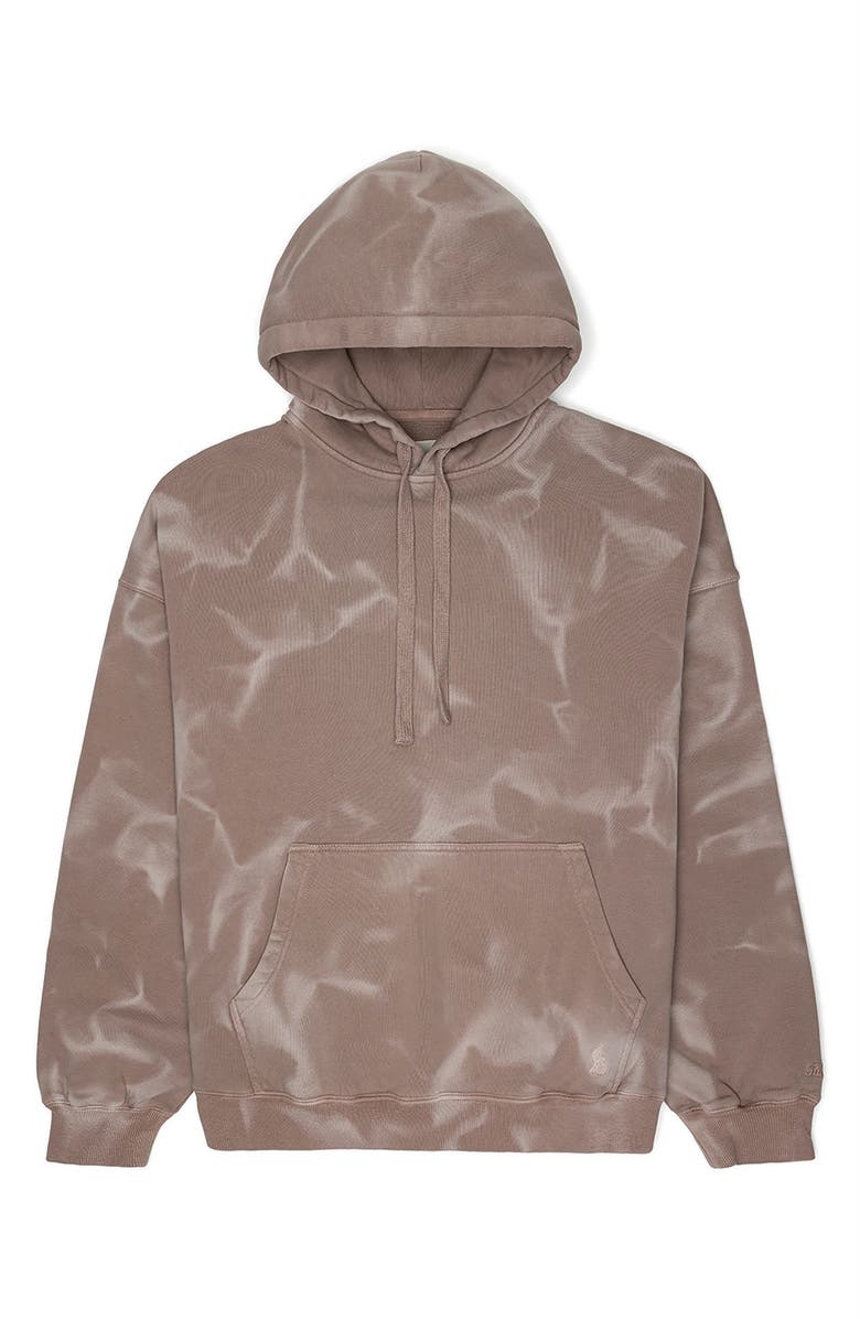 KUWALLA Marble Dyed Pullover Hoodie, Main, color, 