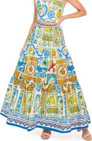 FLYING TOMATO Tiered Maxi Skirt