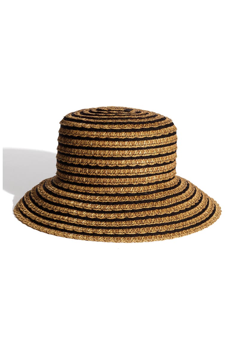 'Braid Dame' Hat, Main, color, BLACK MIX