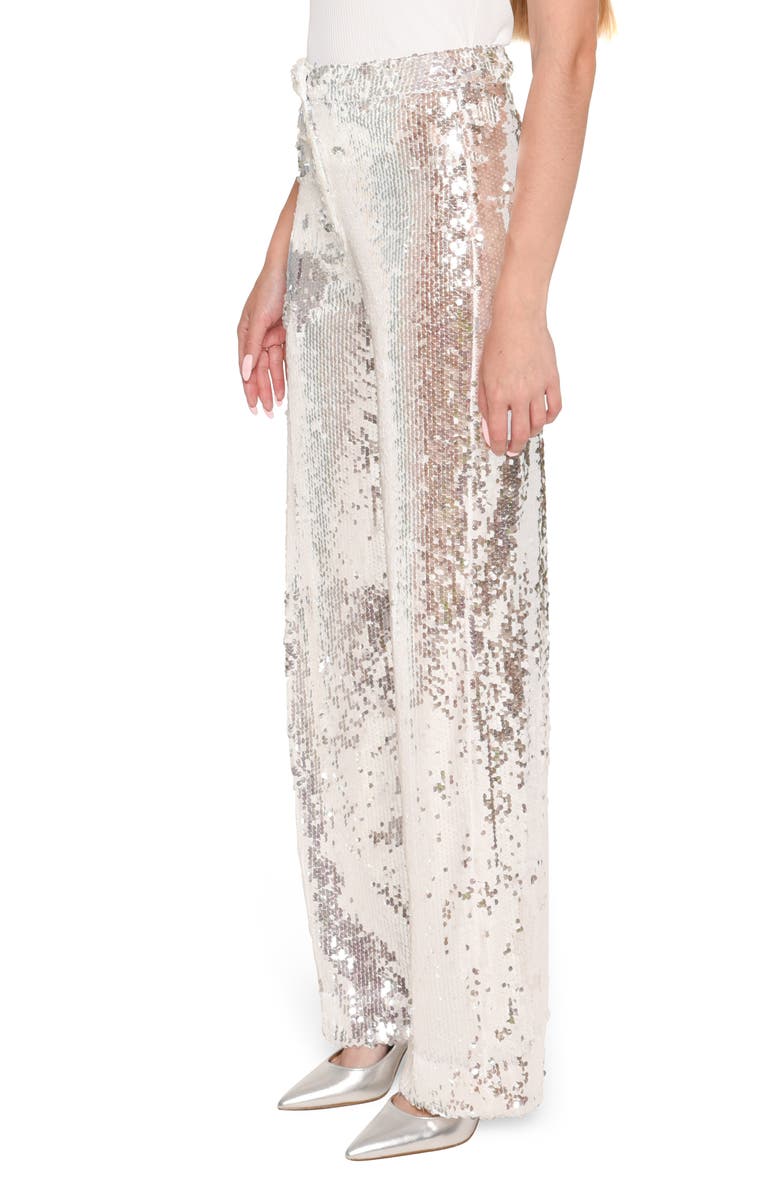 WAYF x Jourdan Sloane Lily Sequin Wide Leg Pants, Alternate, color, 