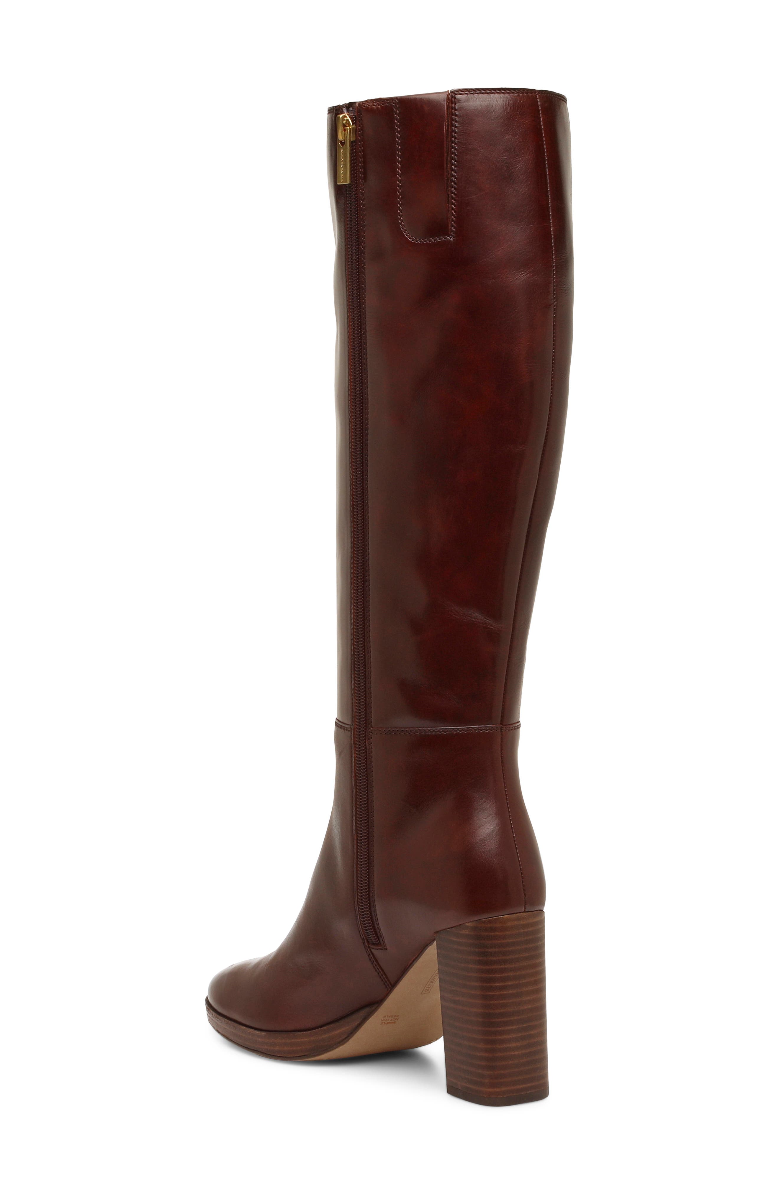 Lucina Leather Knee High Boot, Alternate, color, RICH MAHOGAN