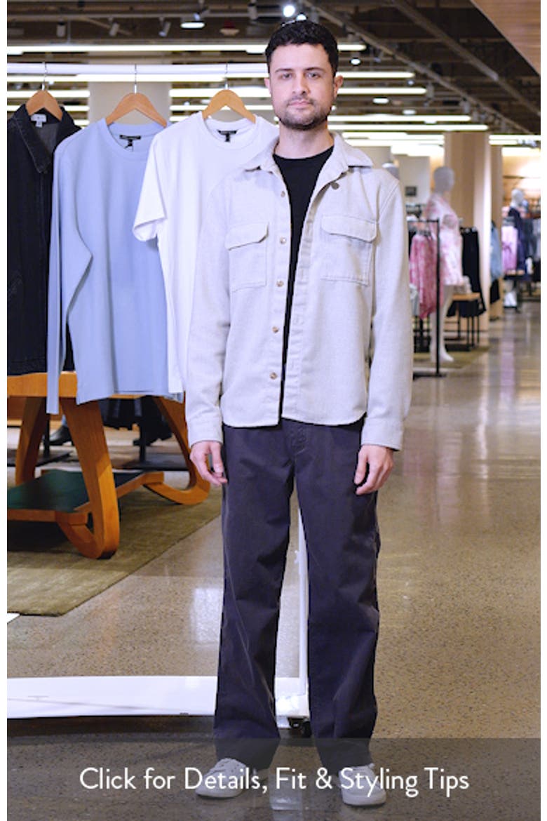 Straight Leg Cotton Stretch Twill Pants video