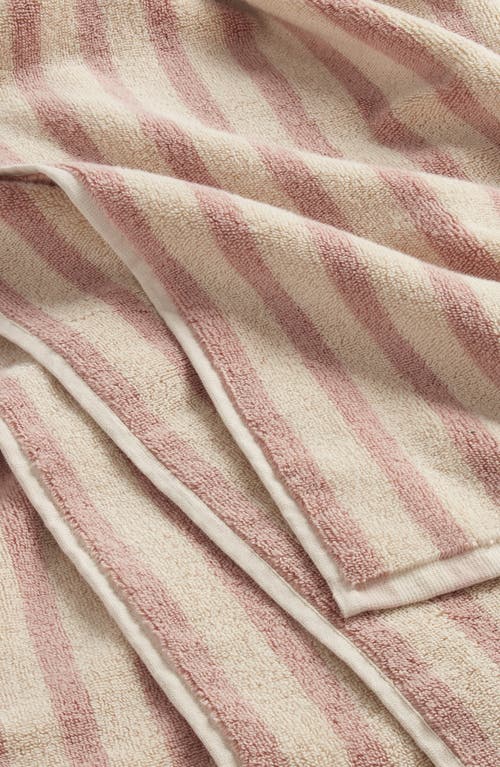 Nordstrom Hydrocotton Stripe Bath Towel In Pink