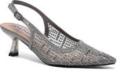LADY COUTURE Linda Kitten Heel Slingback Pump