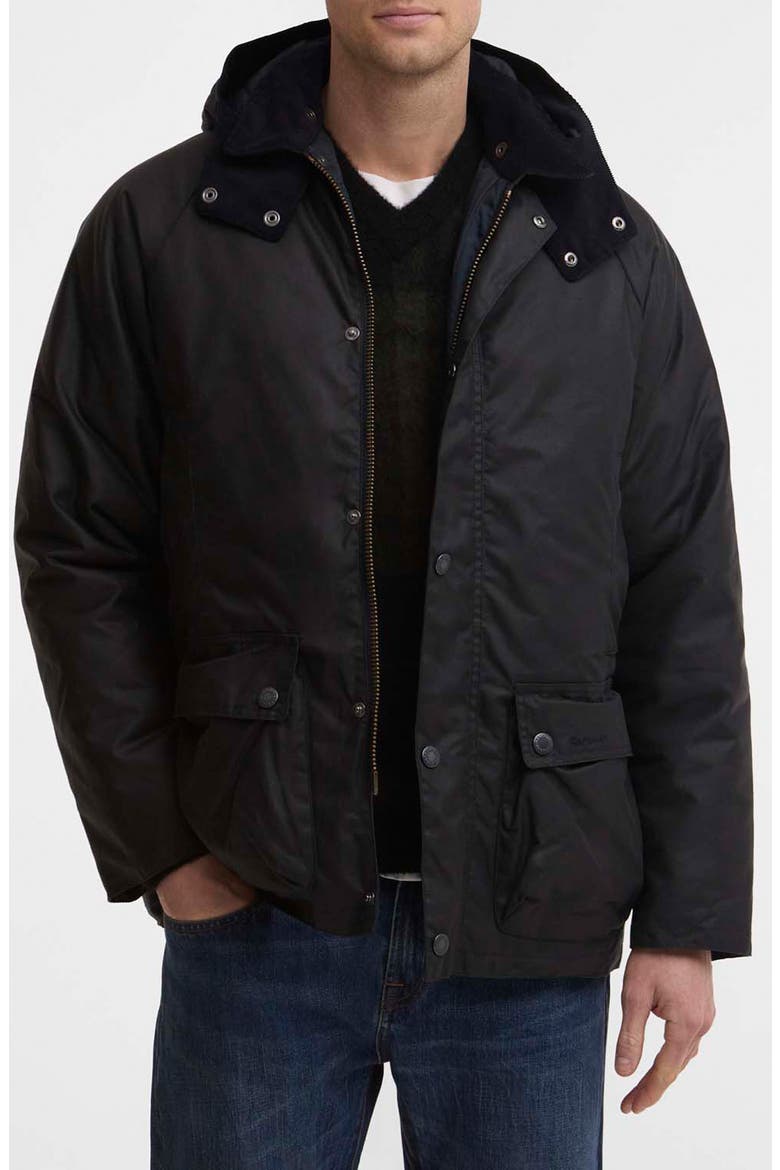 Modern Beaufort Waxed Cotton Jacket, Main, color, NAVY/ SHADOW CLASSIC