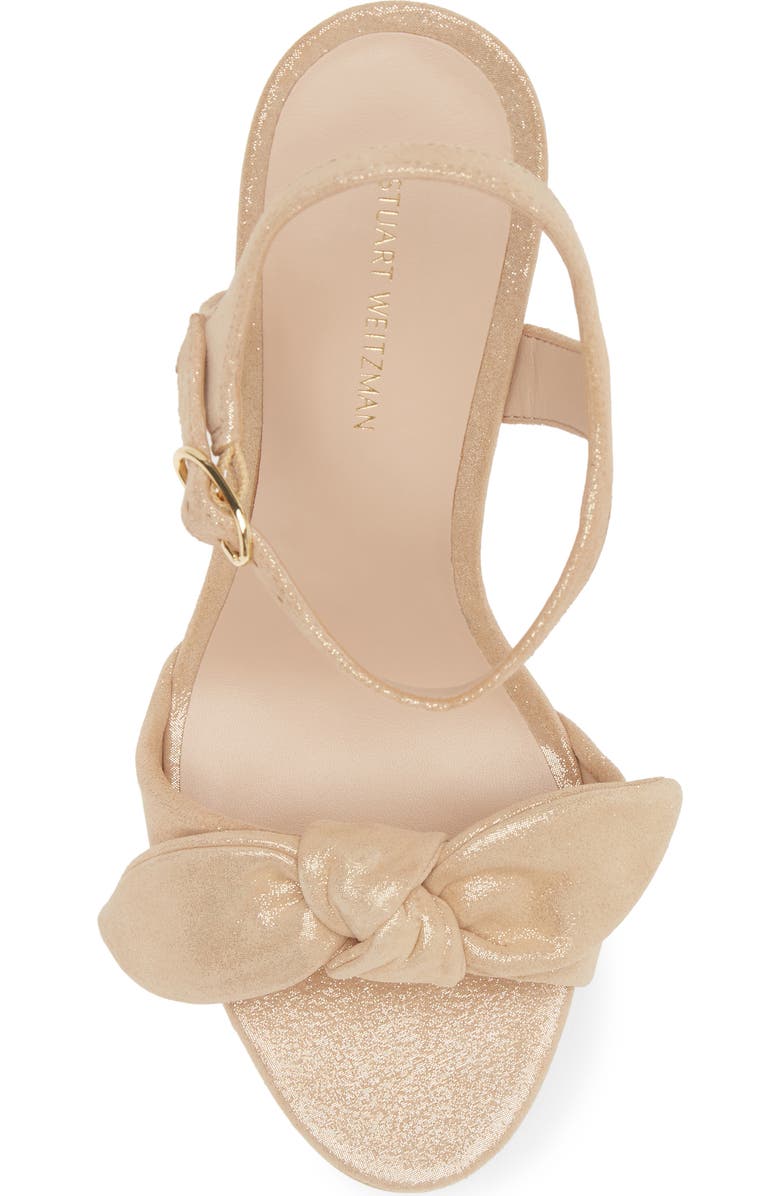 Stuart Weitzman Knot Platform Ankle Strap Sandal, Alternate, color,